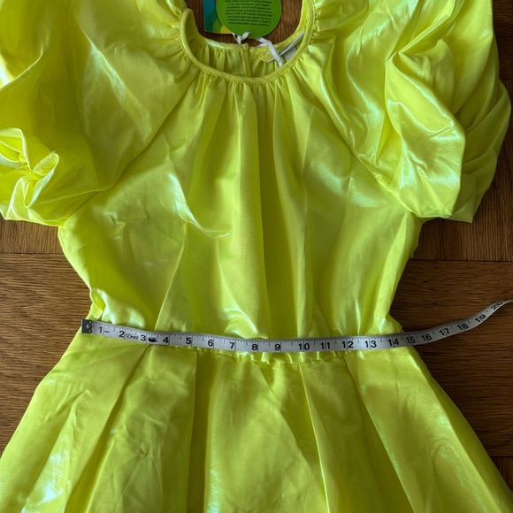 NWT Christopher John Rogers for Target Medium Yellow Neon Dress Missing Belt - Picture 5 of 8